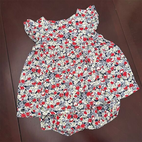Ralph Lauren Other - Ralph Lauren Vintage Inspired Baby Girls Preppy Floral Dress Bloomers Size 18 Mo